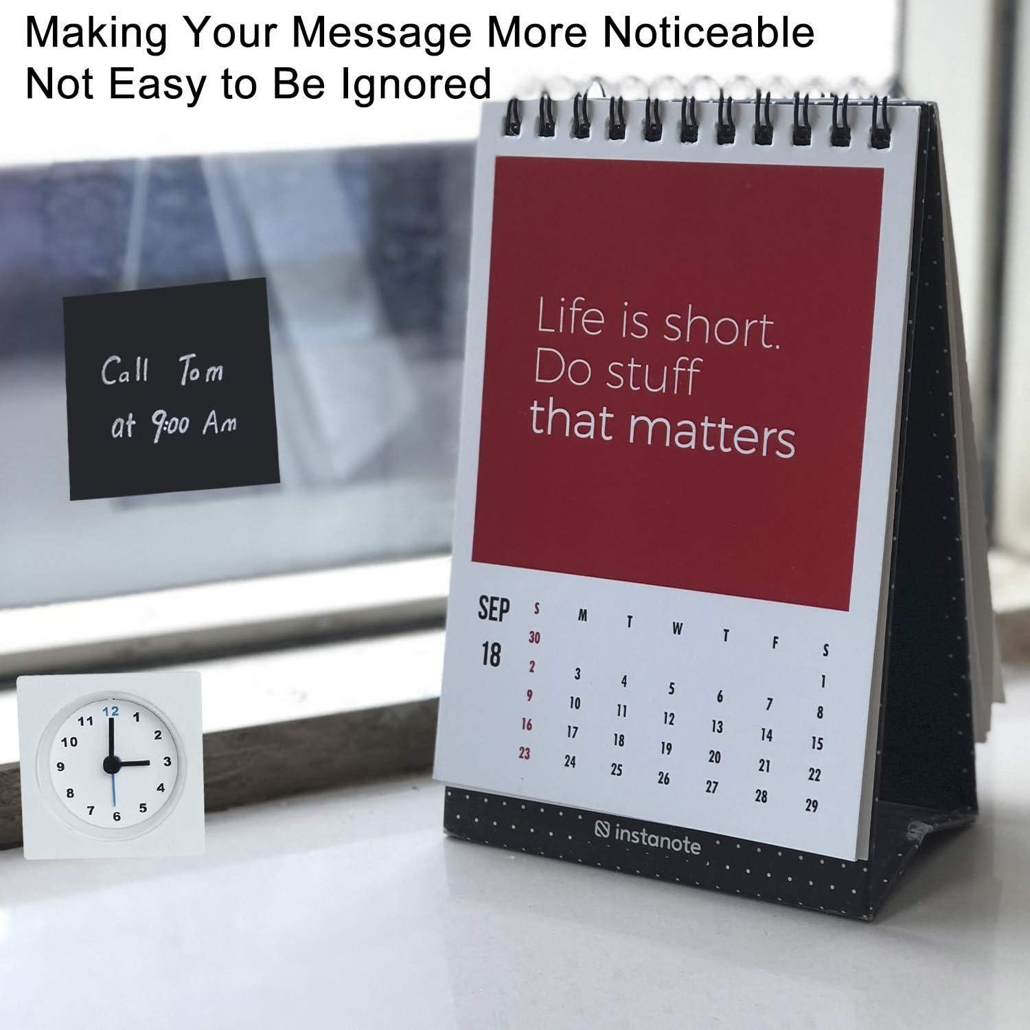 Notas Adhesivas Negras YXTH, 6 Blocs de 100 Hojas 7.62 cm