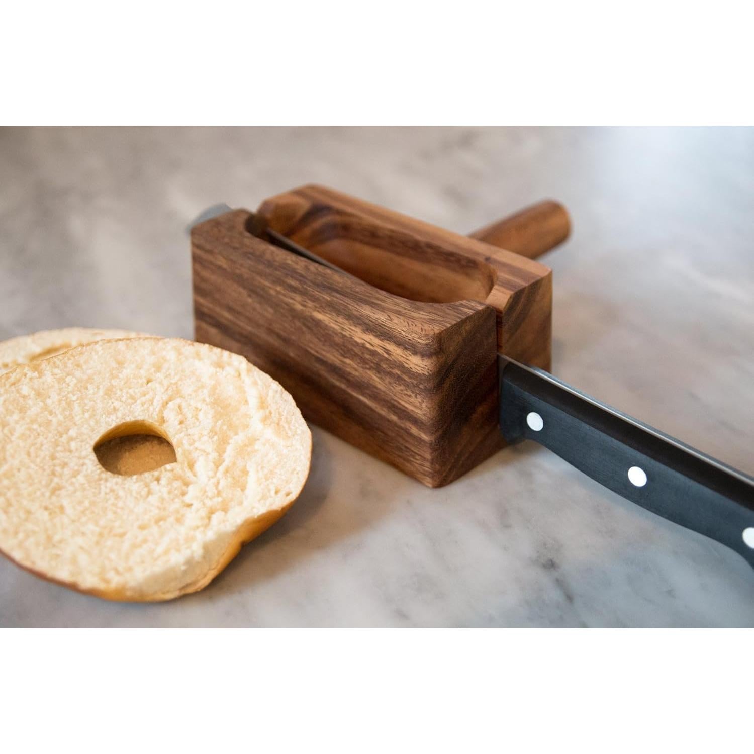 Miter para Bagel Ironwood Gourmet de Madera de Acacia 17.8x14cm