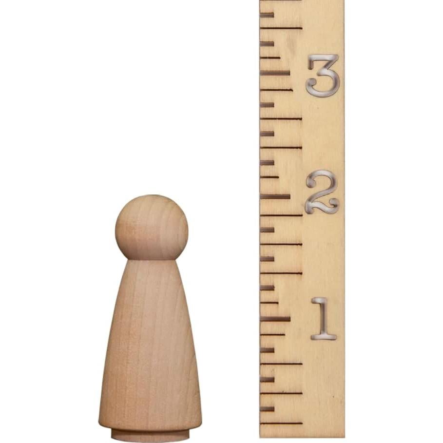 Muñeca de Madera sin Terminar Craftparts 5 cm Paquete de 10