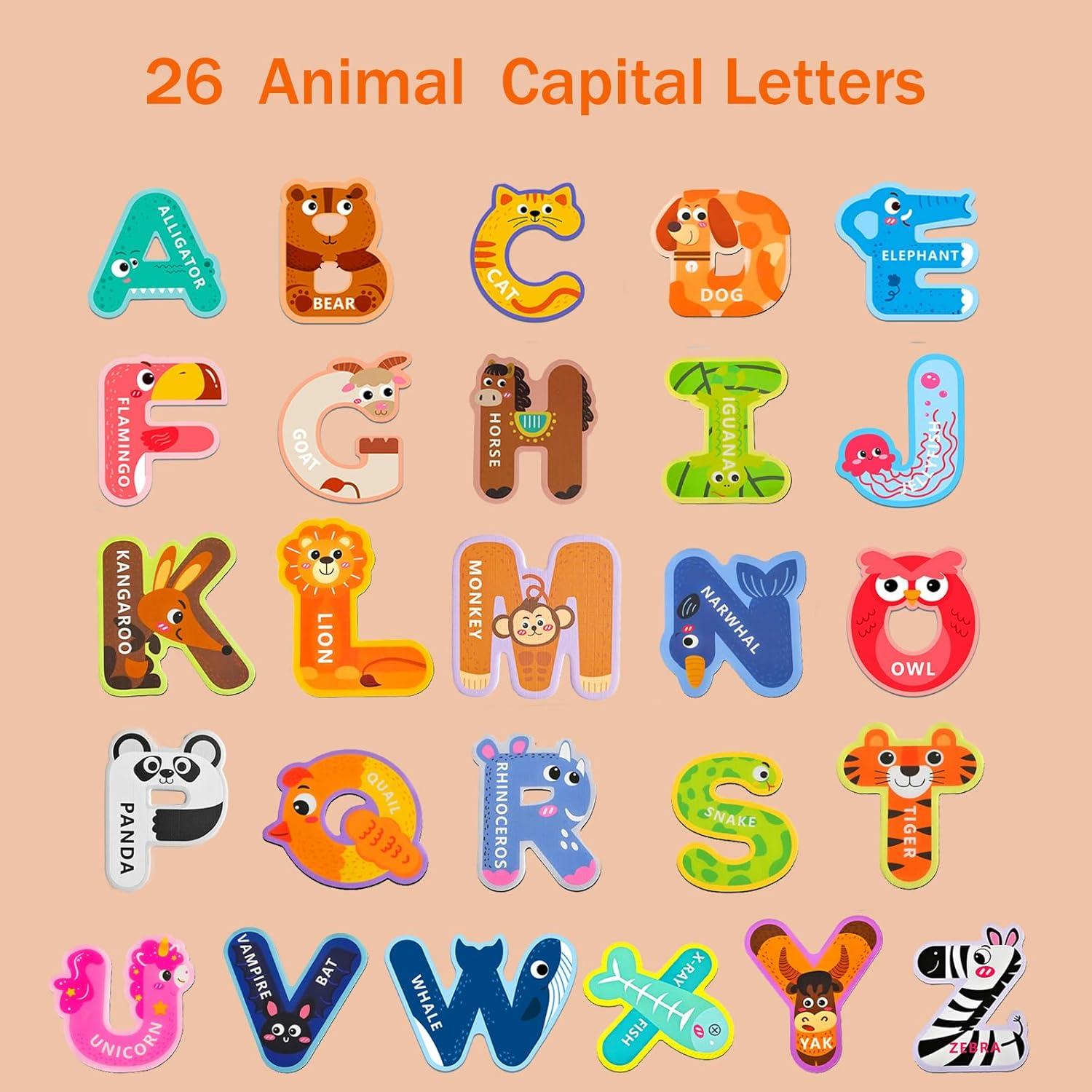 Letras Magnéticas para Niños Gloswetify - Alfabeto ABC 1 Unidad