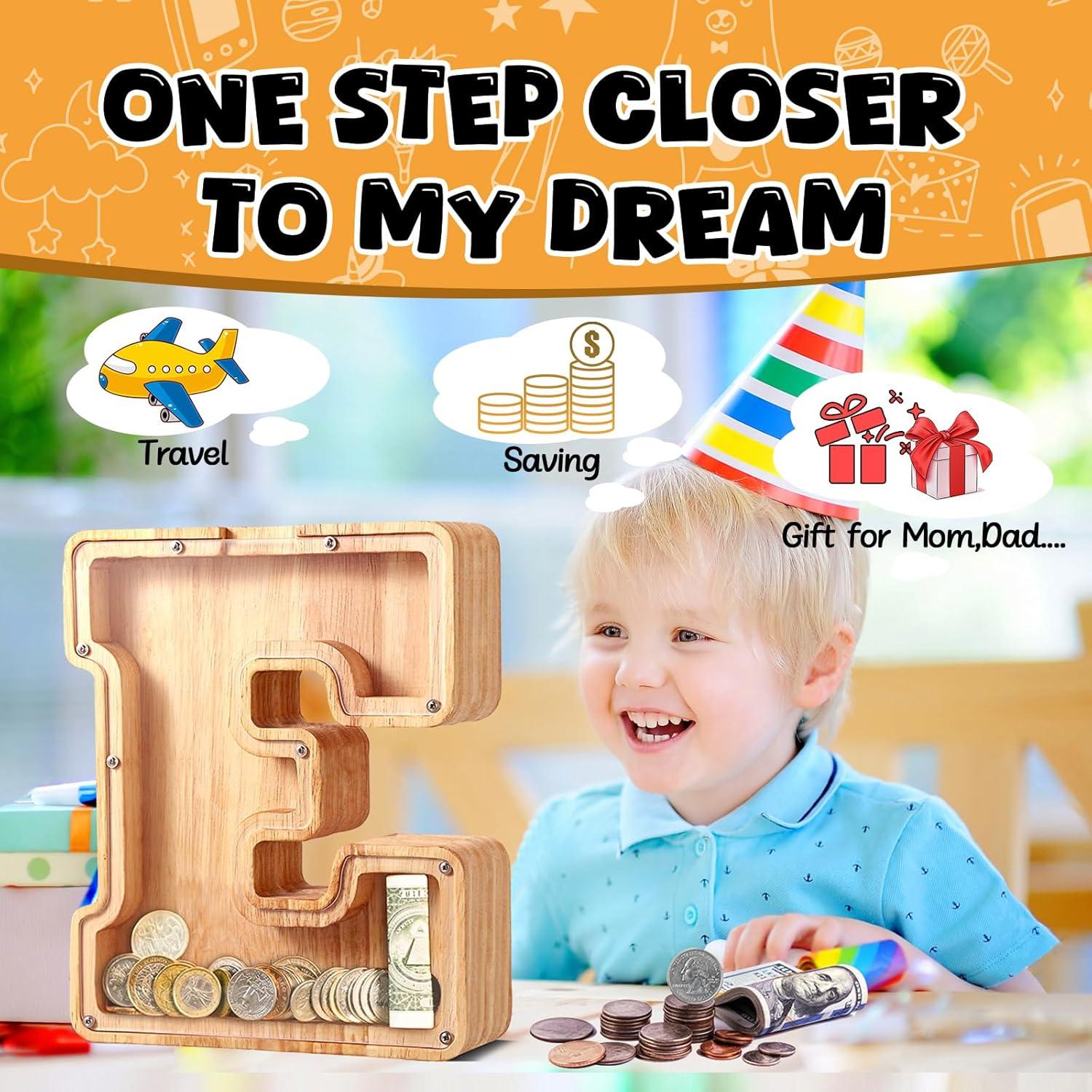 Banco de Cerdo Personalizado UBeesize de Madera 23 cm