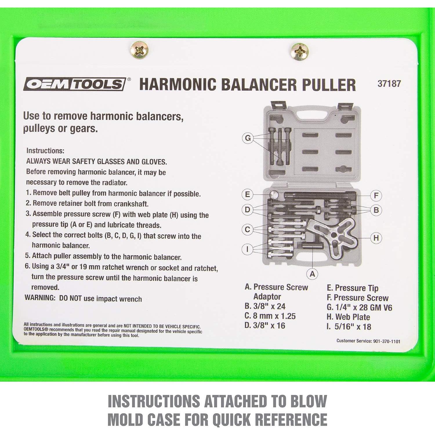 Kit Extractor de Volante de Inercia OEMTOOLS 37187 - 1,60 kg