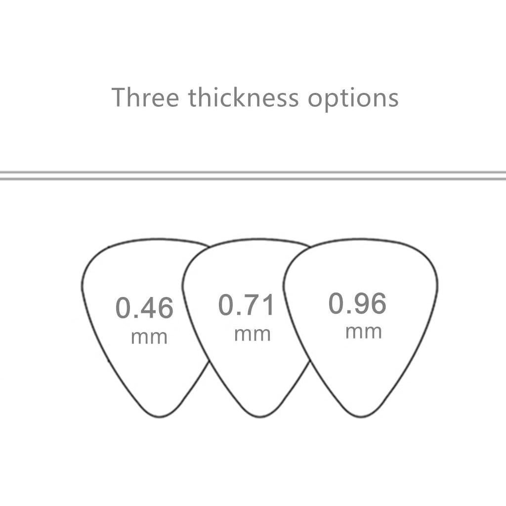 Puas de guitarra CC CAIHONG 0.46mm celuloide 50 piezas multicolor