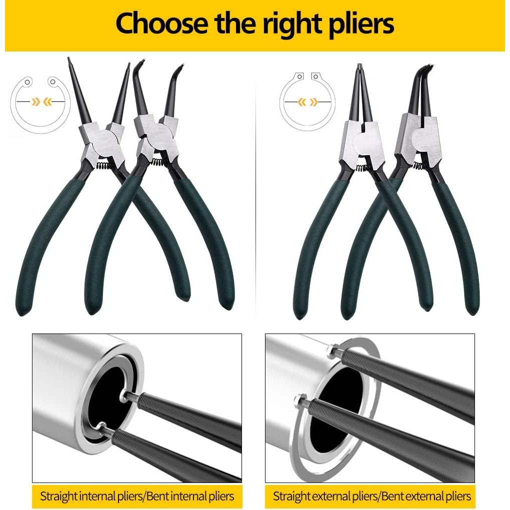 Juego de Pinzas de Anillo de Snap LFSEMINI 2 Piezas 90°