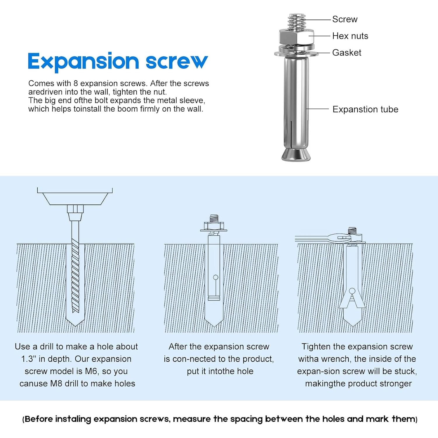 Soporte de Pared Triangular Aiuca 110cm para Luz de Anillo
