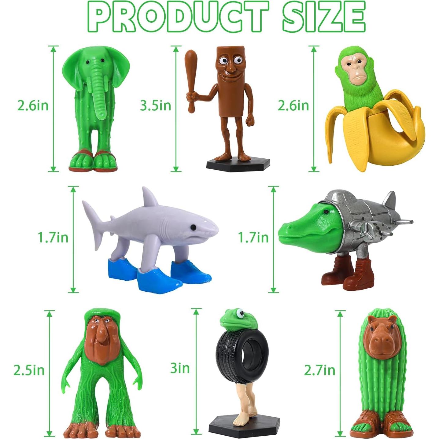 8 Figuras de Acción Brainrot Italiano DUMPOP Coleccionables