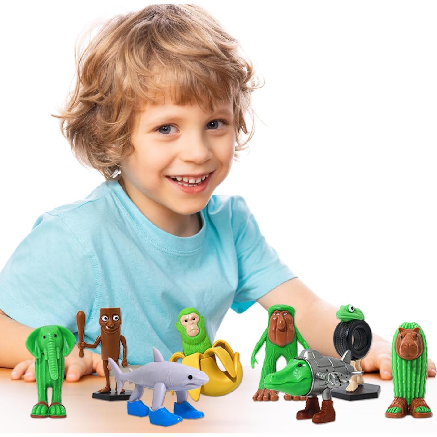 8 Figuras de Acción Brainrot Italiano DUMPOP Coleccionables