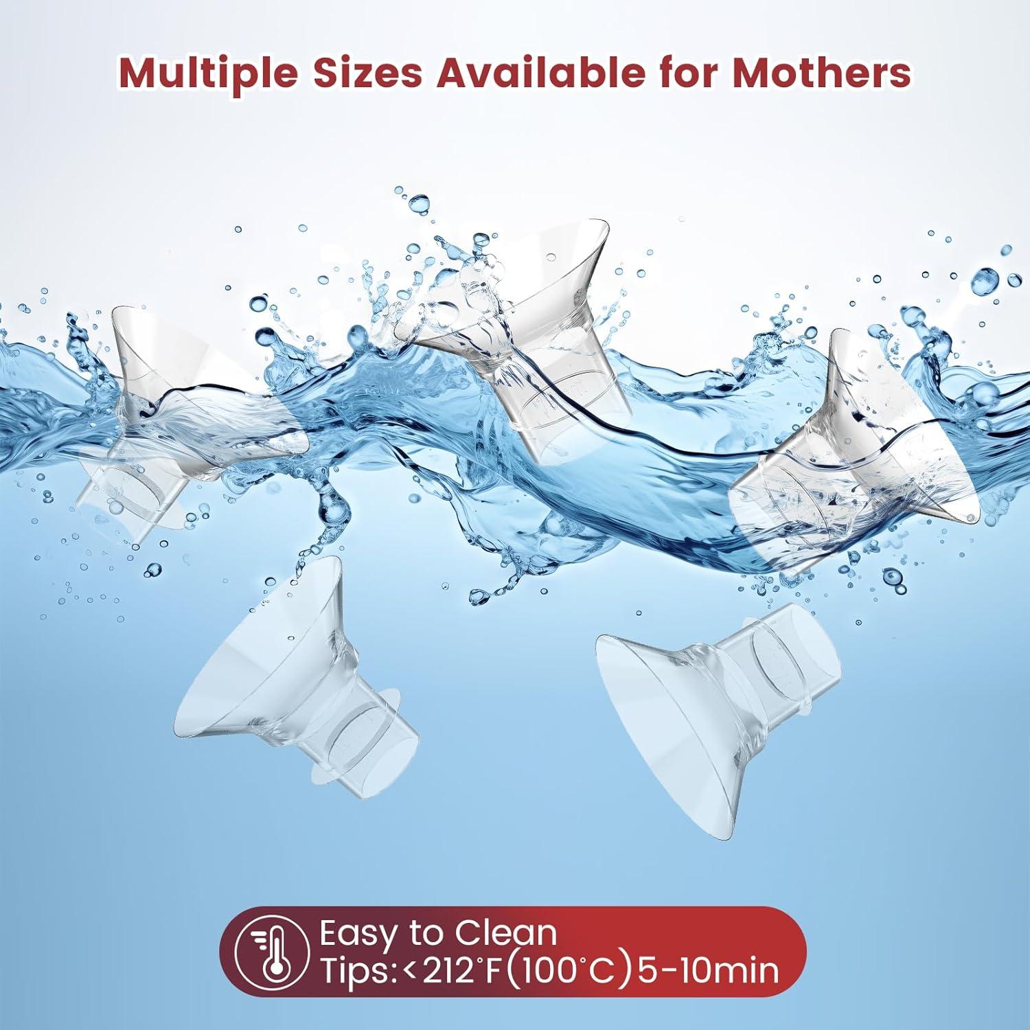 Inserts de brida 13/15/17/19/21mm CNGSTWO - 5 Pack Libre de BPA