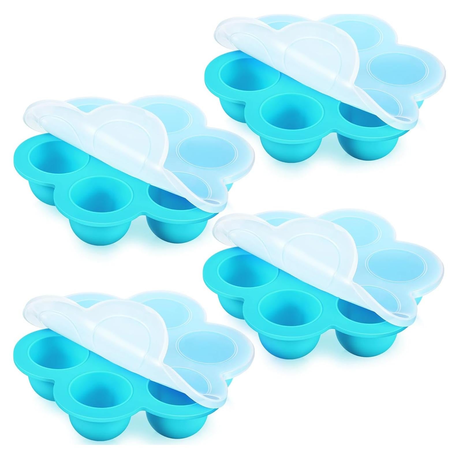 4 Bandejas de Silicona para Alimentos de Bebé Potchen 74ml