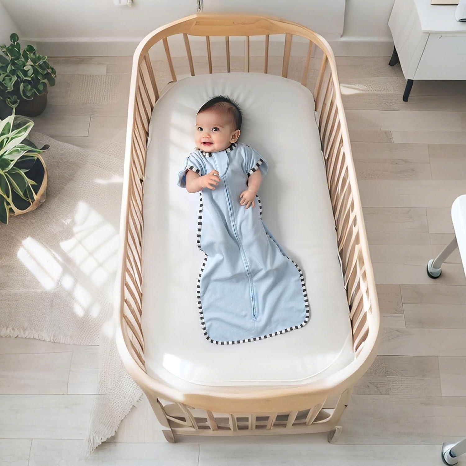 Saco de Sueño de Transición Queness 100% Algodón 2 Piezas S(0-3 Meses)