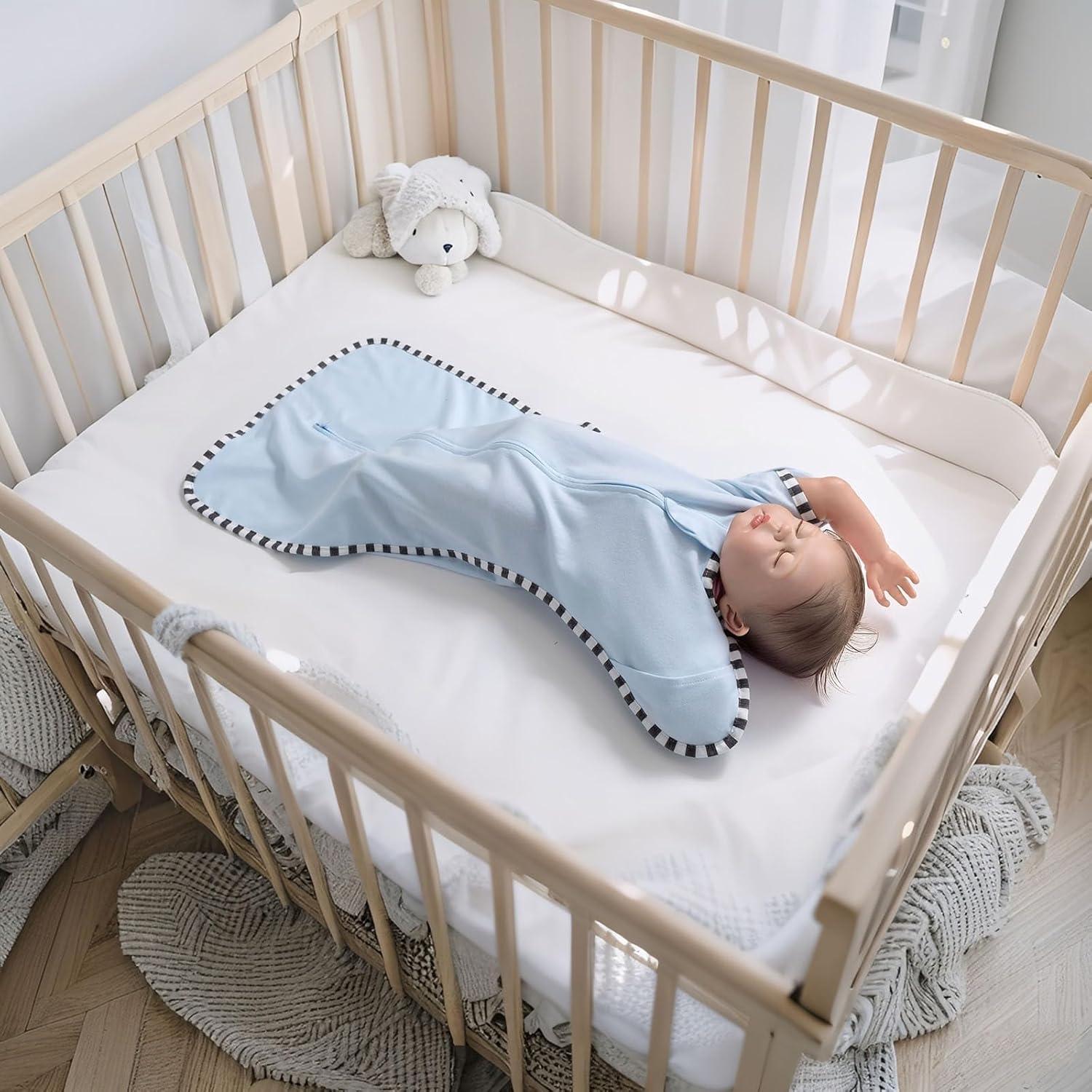 Saco de Sueño de Transición Queness 100% Algodón 2 Piezas S(0-3 Meses)