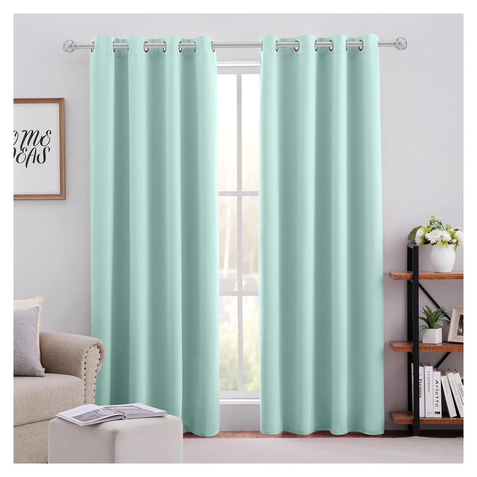 Cortinas Blackout Aqua HOMEIDEAS 132x213 cm 2 Paneles