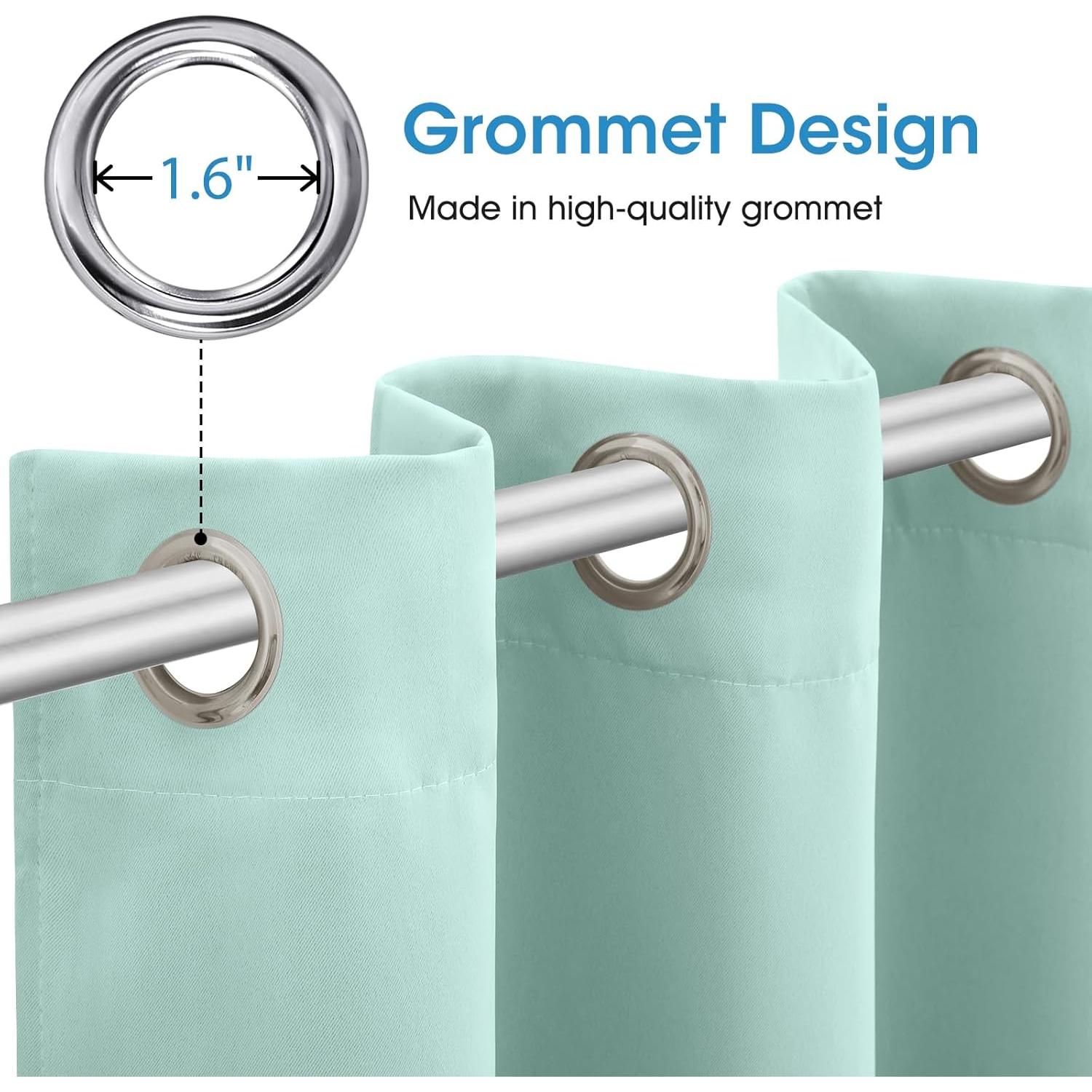 Cortinas Blackout Aqua HOMEIDEAS 132x213 cm 2 Paneles