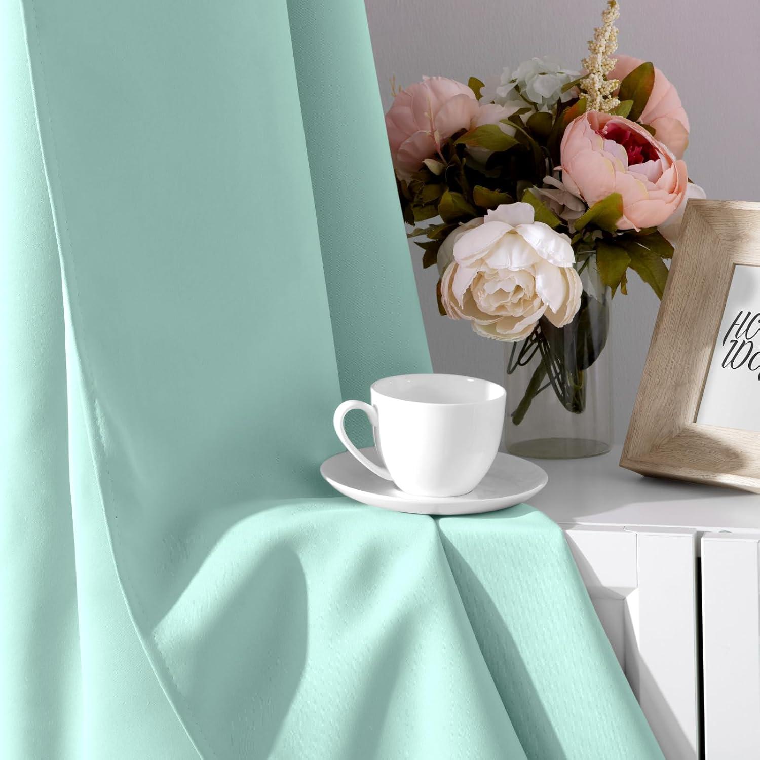 Cortinas Blackout Aqua HOMEIDEAS 132x213 cm 2 Paneles