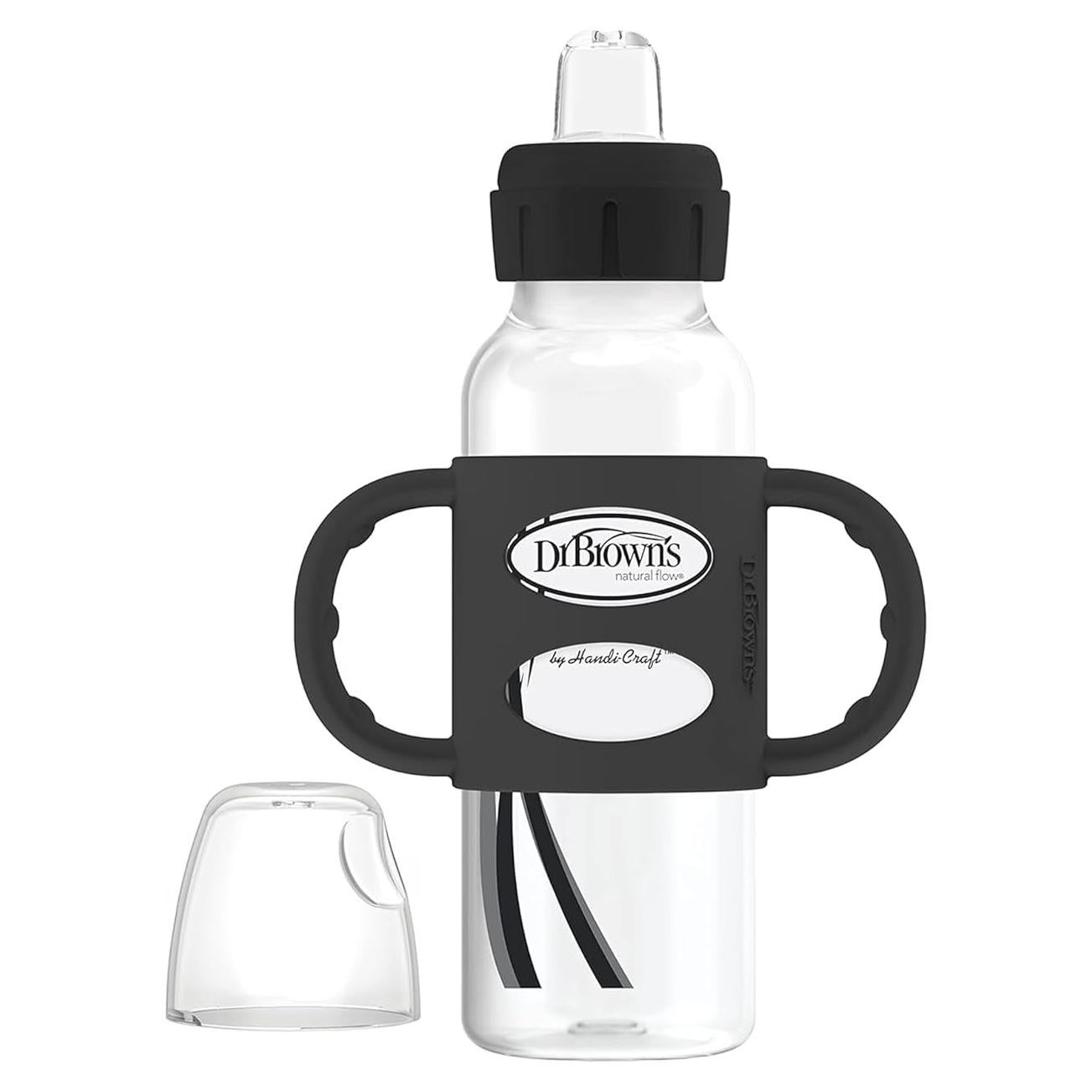 Botella con Boquilla de Sorber Dr. Brown's 250mL Negra 6m+