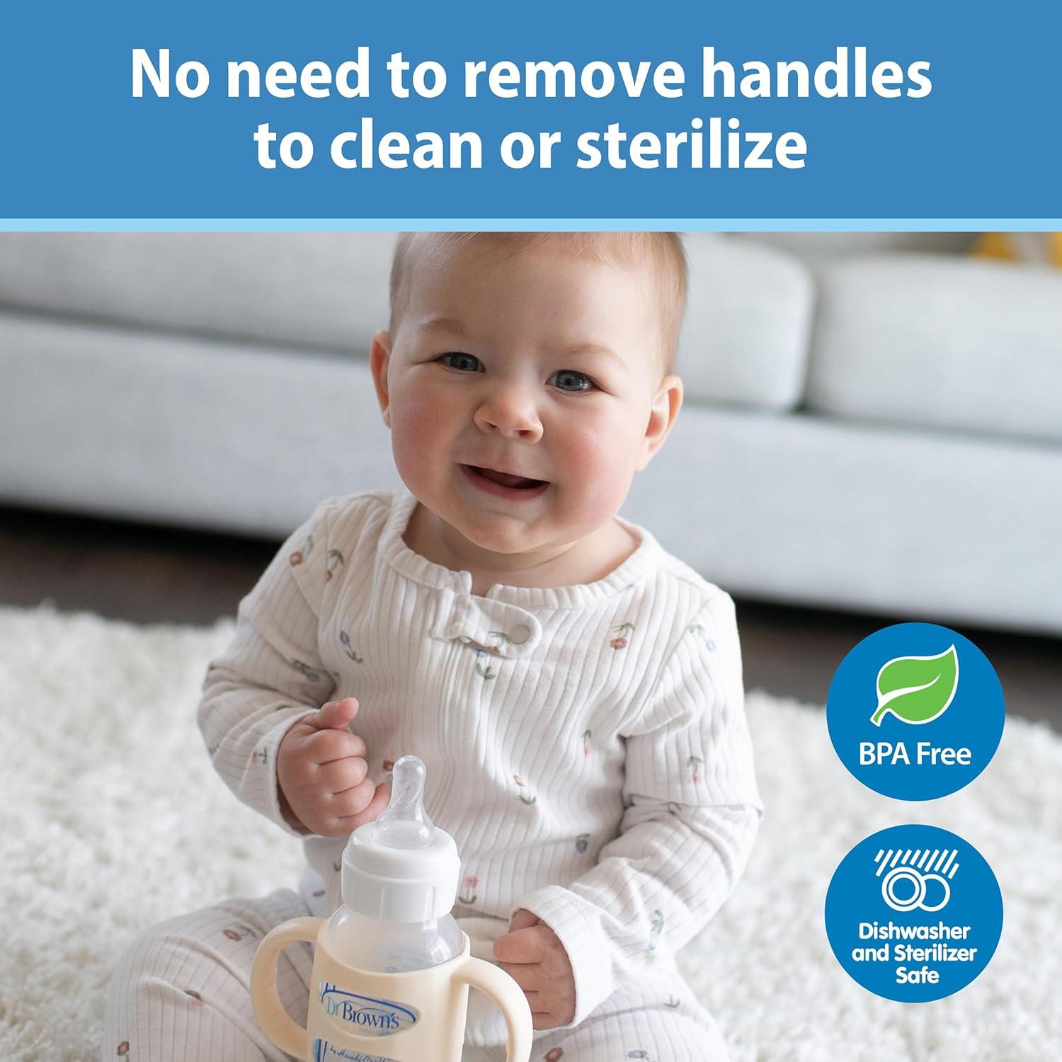 Botella con Boquilla de Sorber Dr. Brown's 250mL Negra 6m+