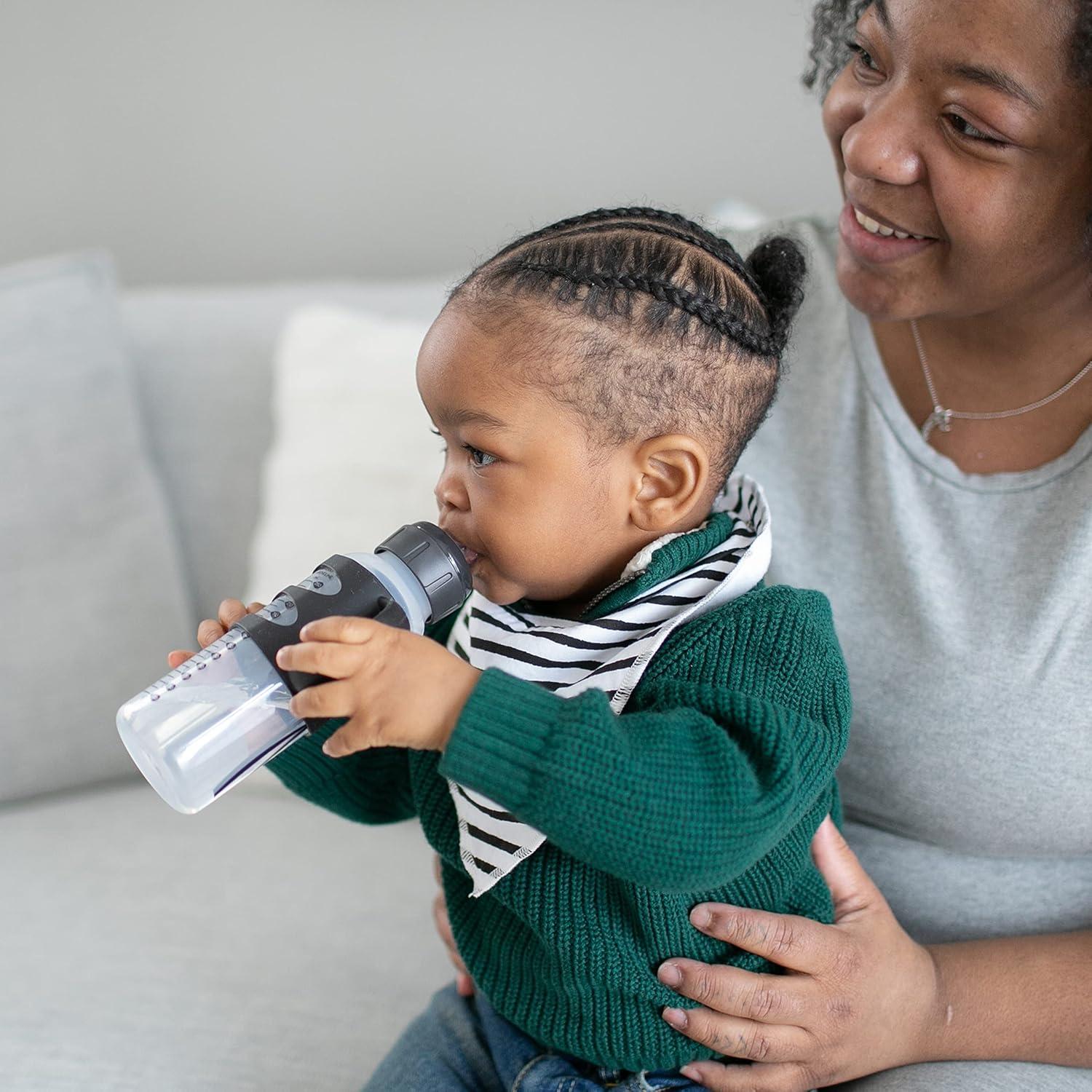 Botella con Boquilla de Sorber Dr. Brown's 250mL Negra 6m+