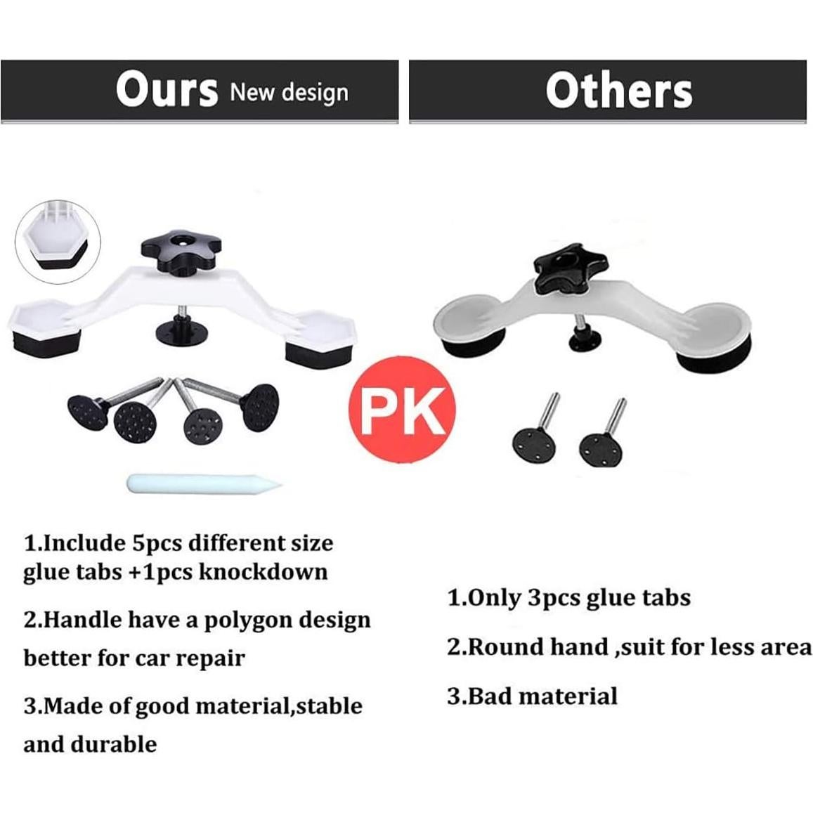 Kit de Herramientas para Reparación de Abolladuras Gliston 45 Piezas