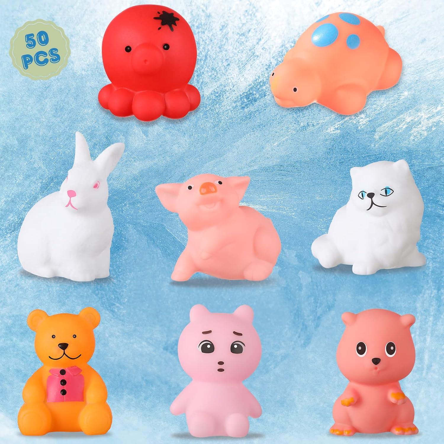 Juguetes de Baño para Bebés Chivao 50 Pcs Animales Flotantes
