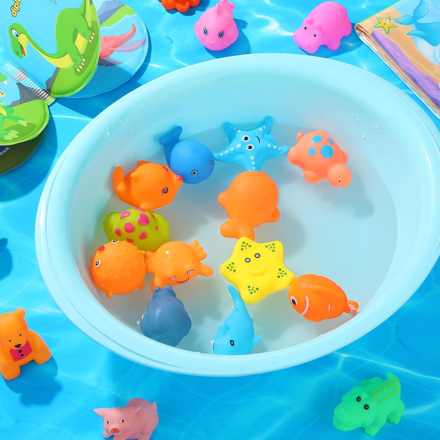 Juguetes de Baño para Bebés Chivao 50 Pcs Animales Flotantes