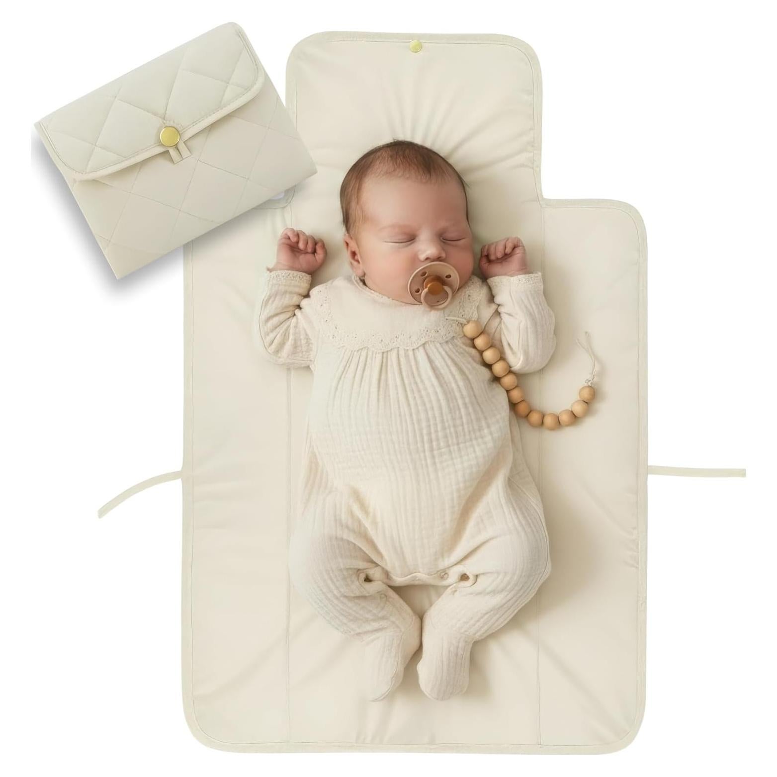 Almohadilla de Cambio de Pañales Portátil ZICOTOs Beige 40.6x63.5cm