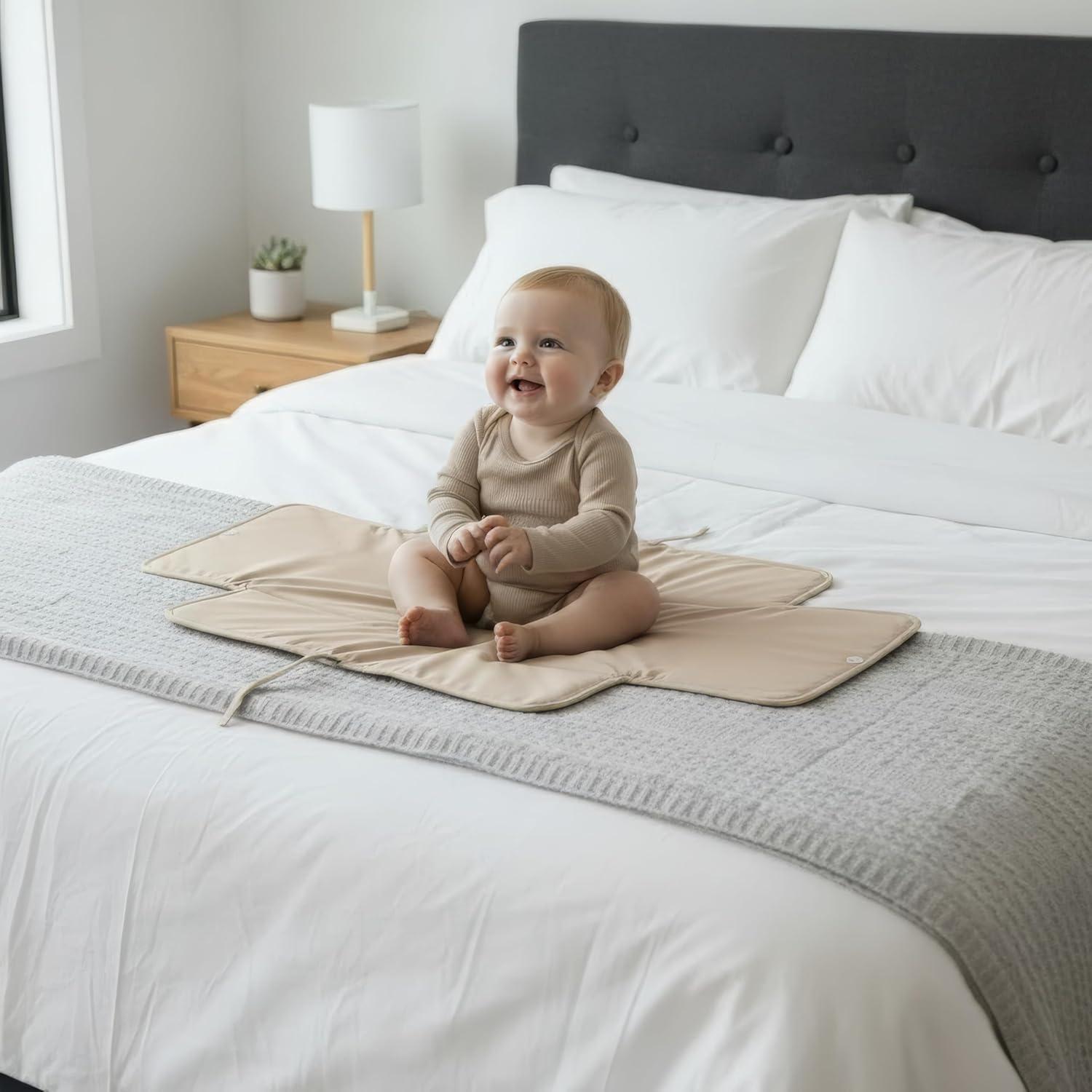 Almohadilla de Cambio de Pañales Portátil ZICOTOs Beige 40.6x63.5cm