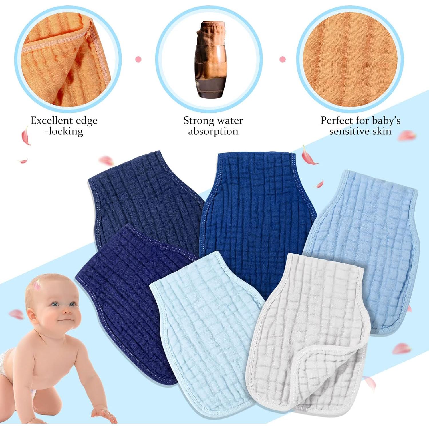 Pañales de Muselina Frienda 6 Piezas 23x51cm Azul