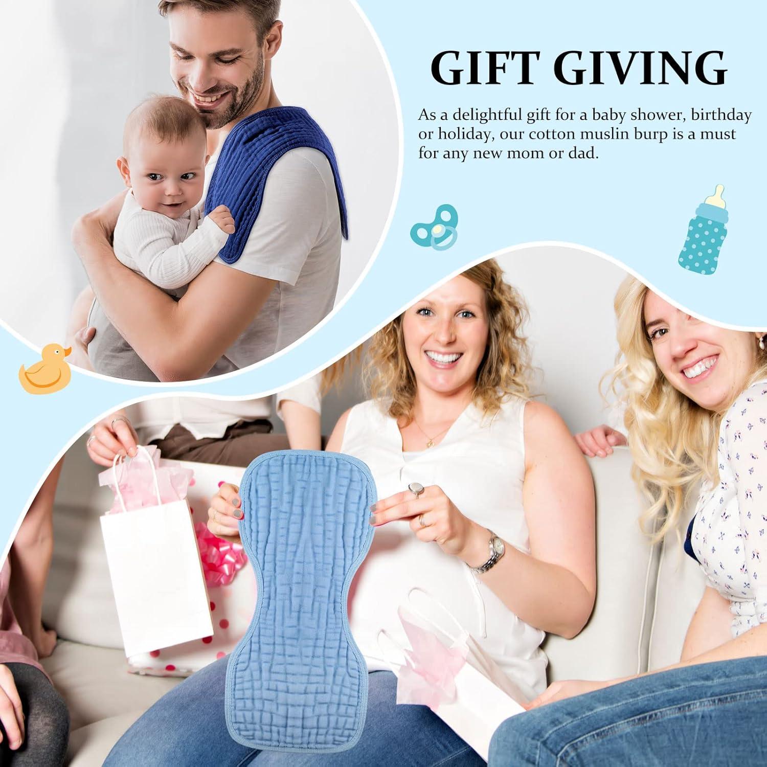 Pañales de Muselina Frienda 6 Piezas 23x51cm Azul