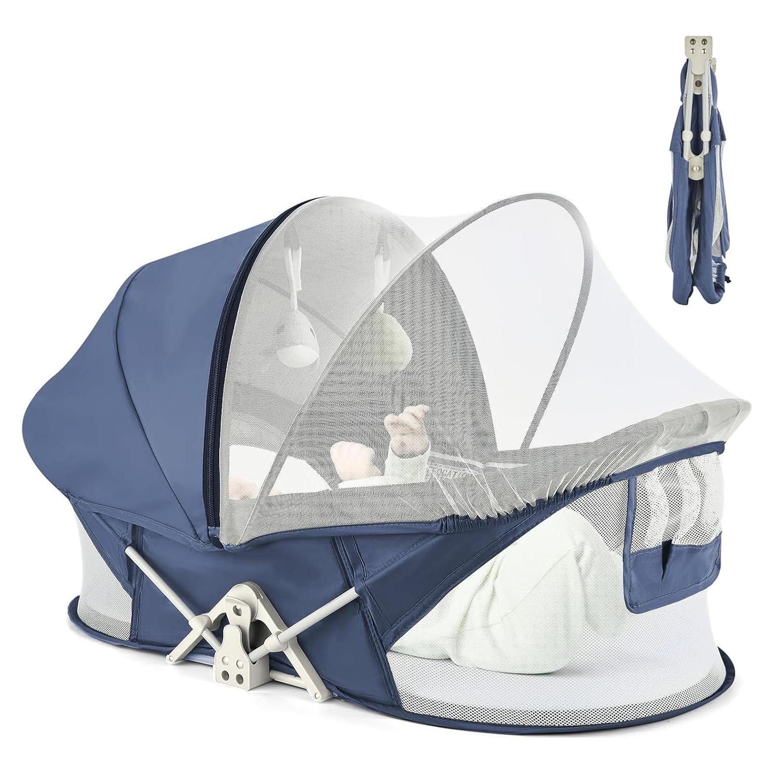 Cuna portátil ISELECTOR TB666 para bebés con mosquitero