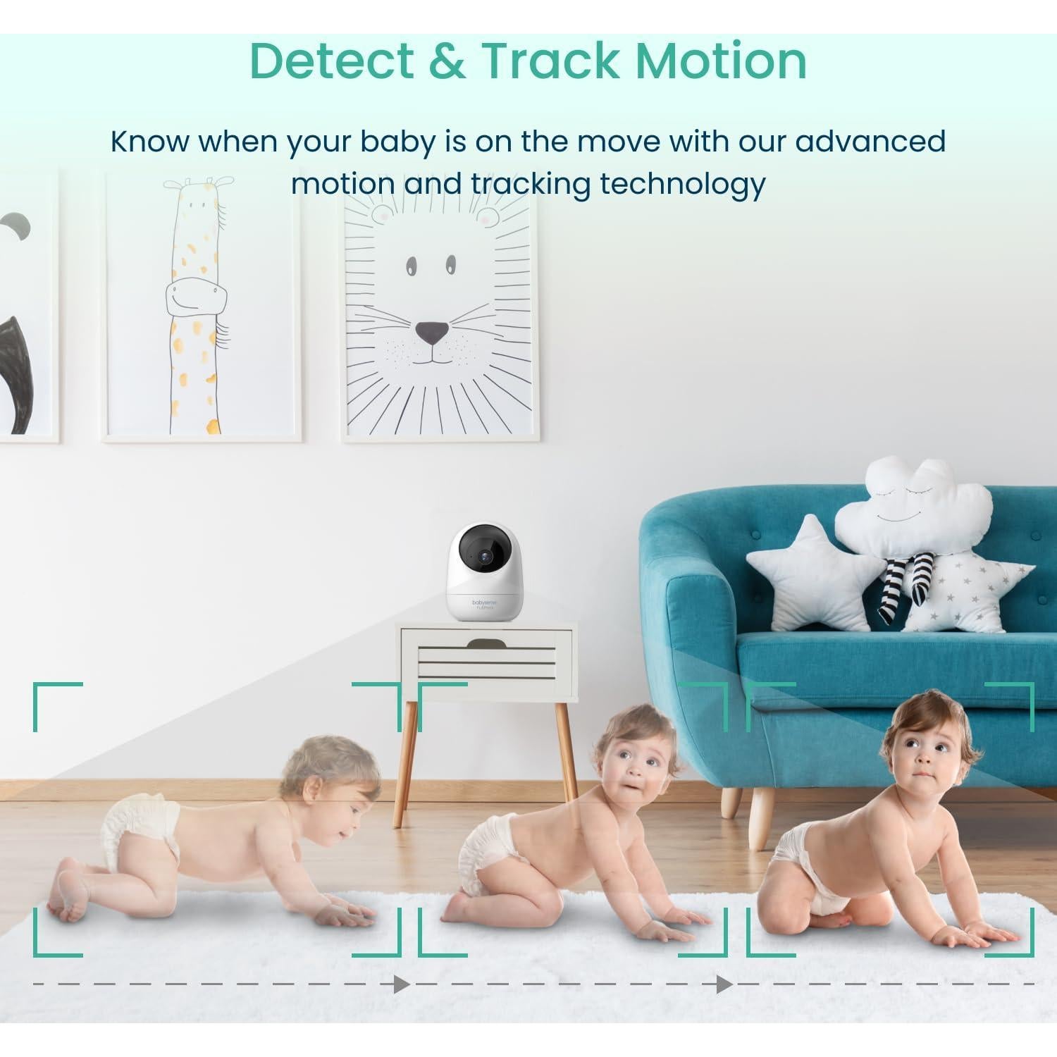 Monitor de Video para Bebés Babysense 2Peek 3MP HD con 2 Cámaras