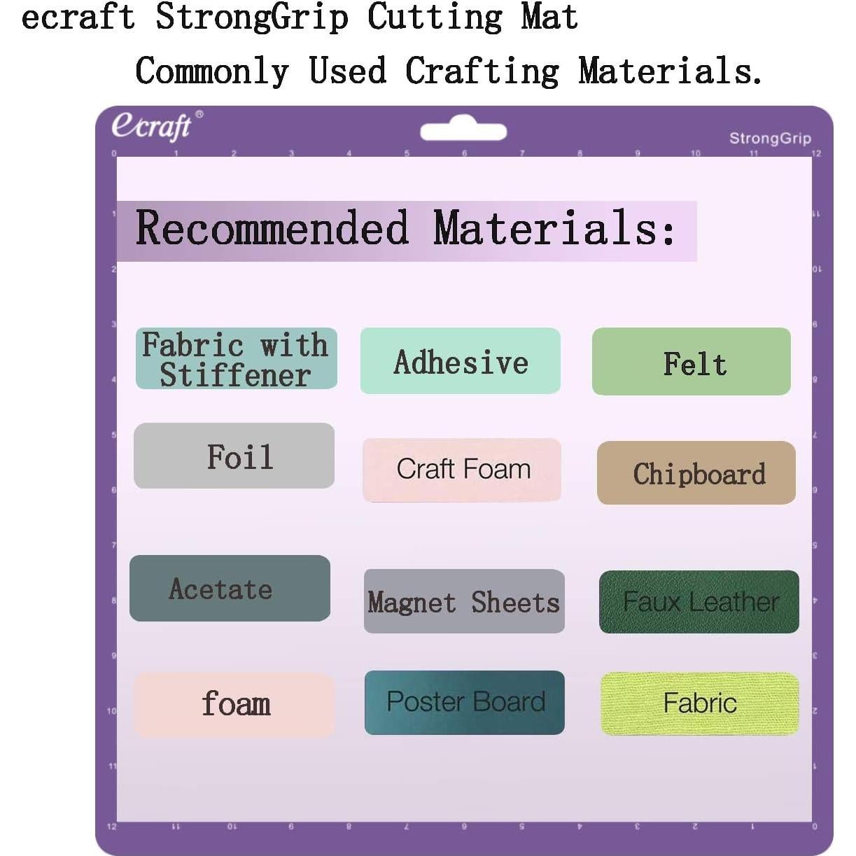 Alfombrilla de Corte Ecraft 12x12 para Silhouette Cameo 5/4/3/2/1