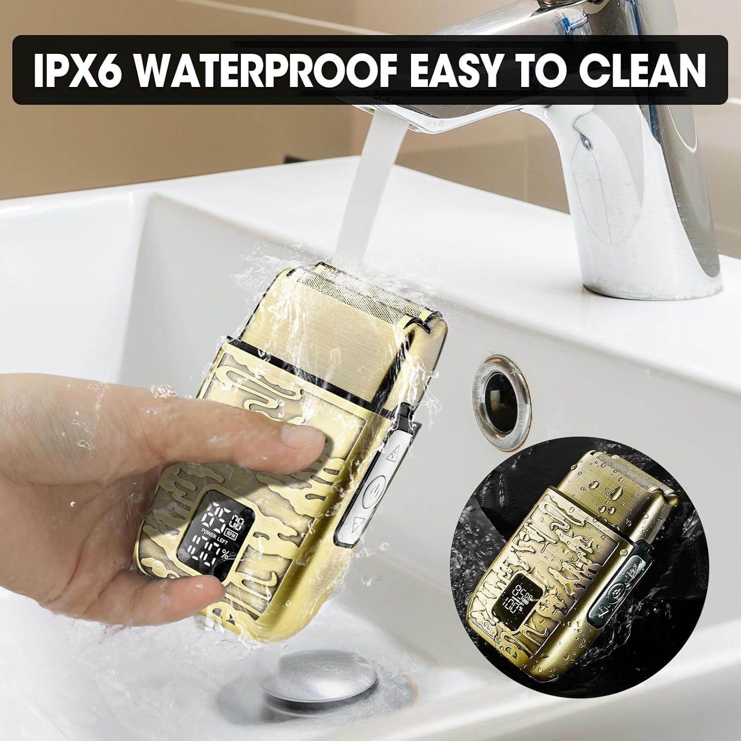 Afeitadora eléctrica Dumite LK-2010 a prueba de agua 3 velocidades