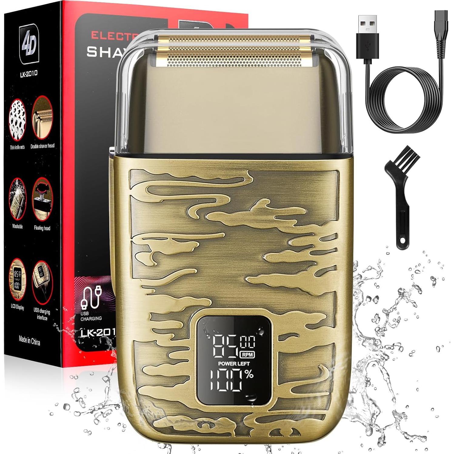 Afeitadora eléctrica Dumite LK-2010 a prueba de agua 3 velocidades