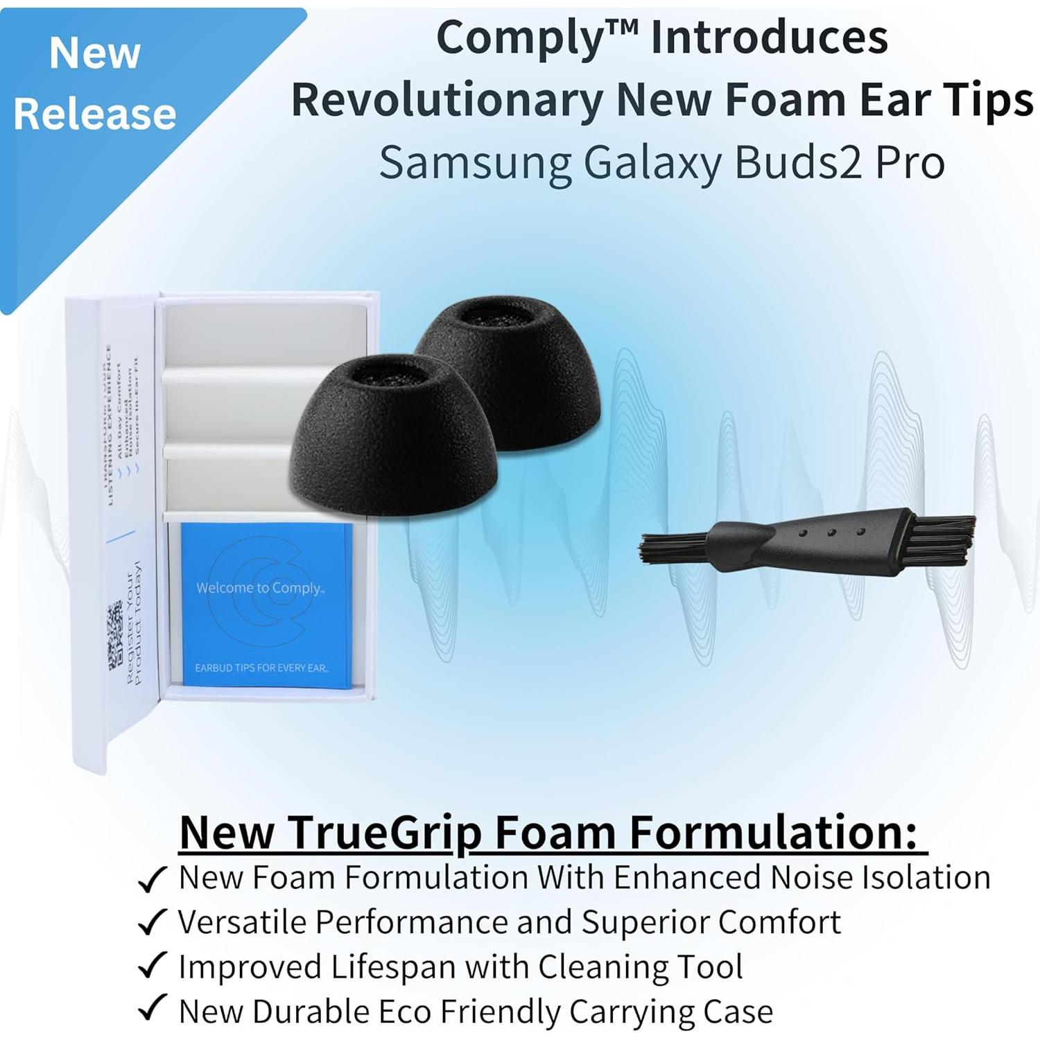 Puntas de Espuma Comply TrueGrip para Samsung Galaxy Buds2 Pro - 3 Pares
