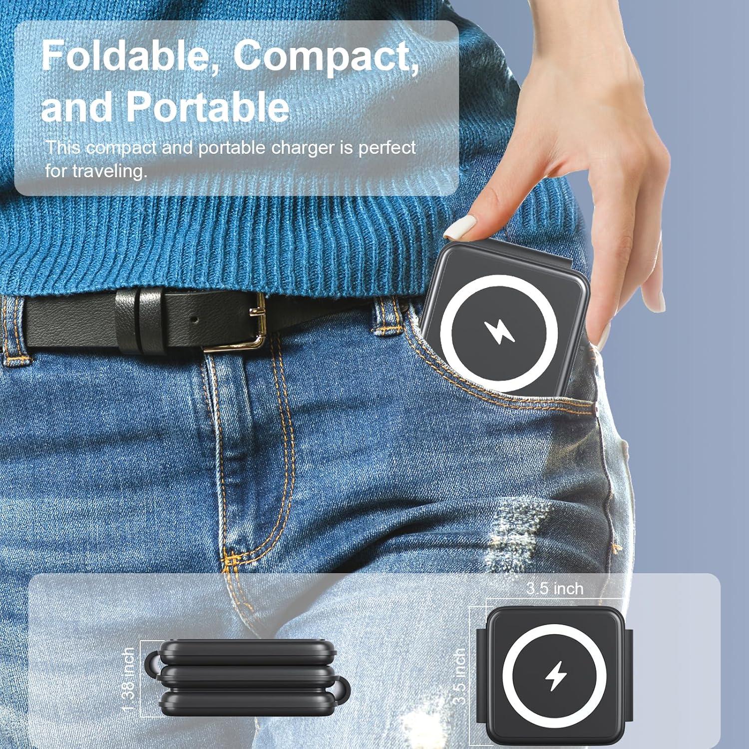 Estación de Carga 3 en 1 OhM-ega para Dispositivos Apple - Negro