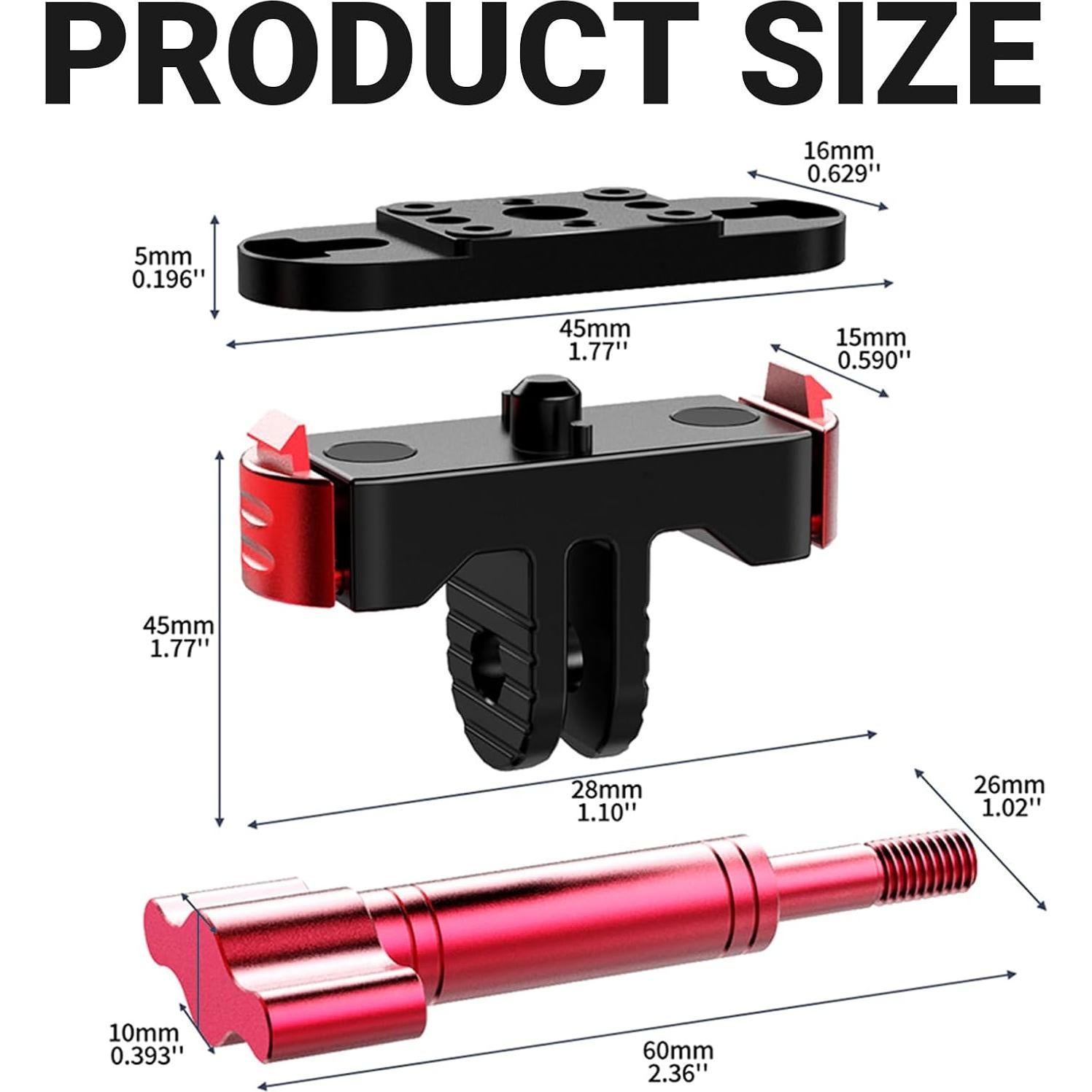 Soporte de cierre magnético SRUIM para Gopro Hero 8-13