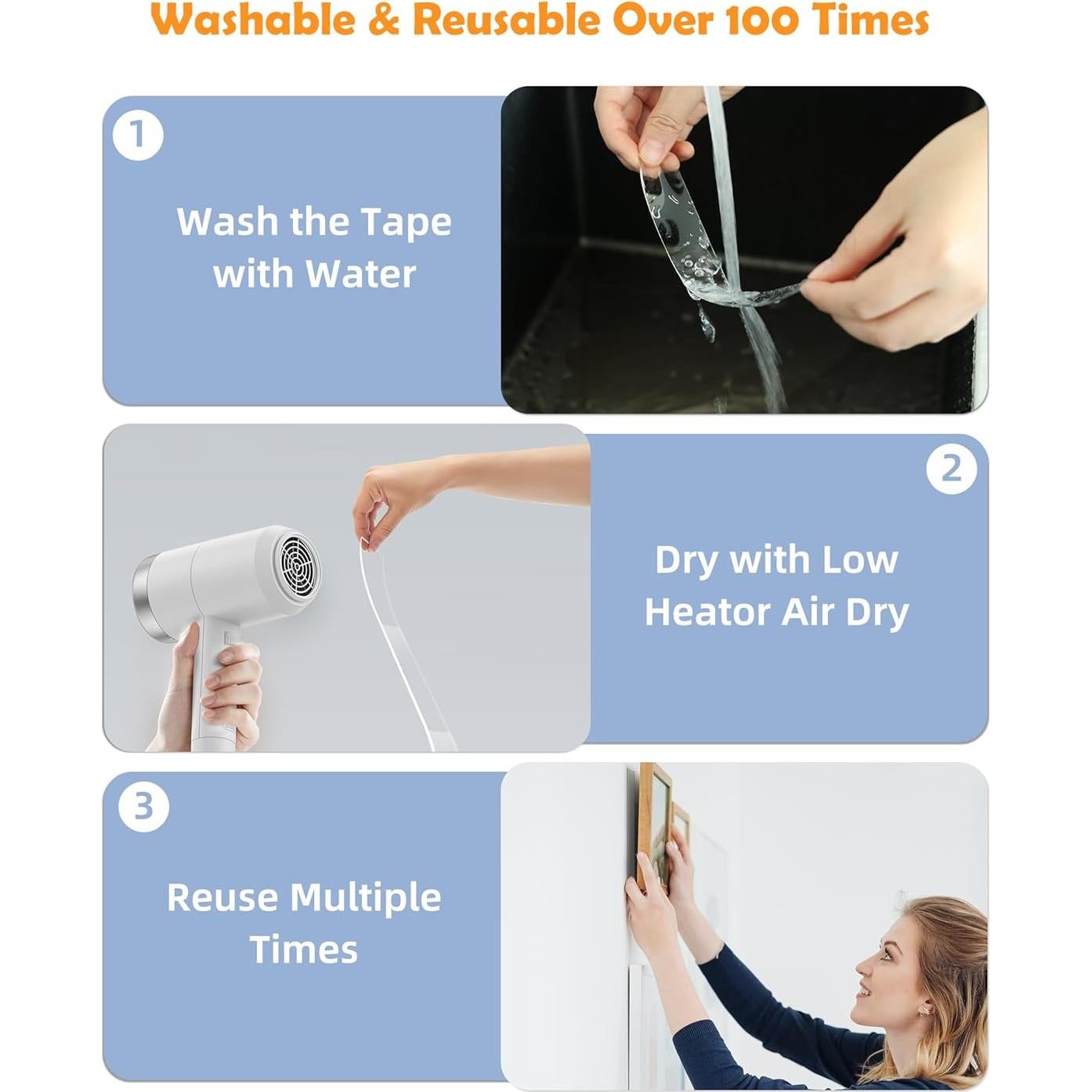 Cinta Doble Cara Nano PPB 3 Rollos 2.54 cm x 304.8 cm