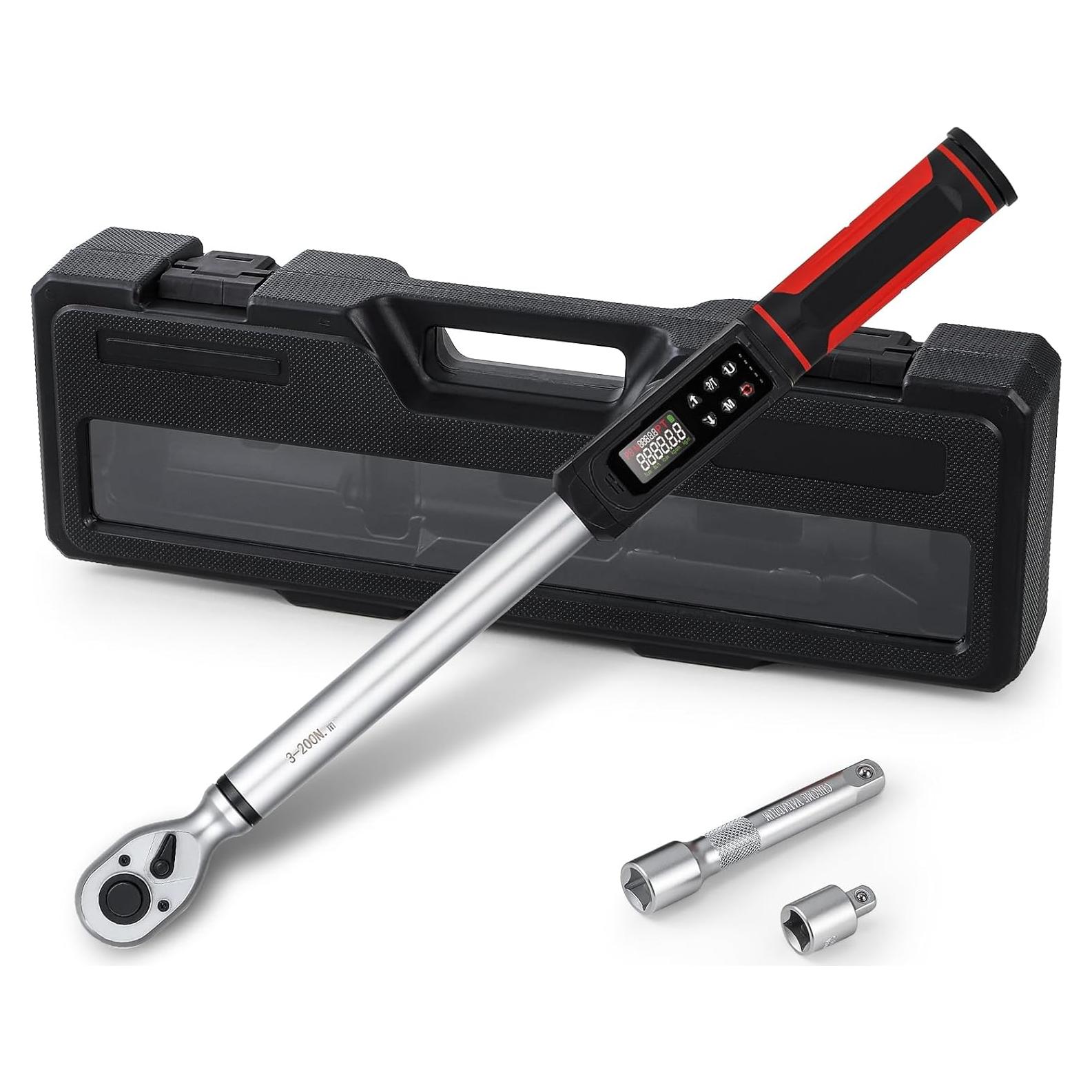 Llave de Torque Digital 1/2" Mxmoonfree 3-200N.m Precisión 1%