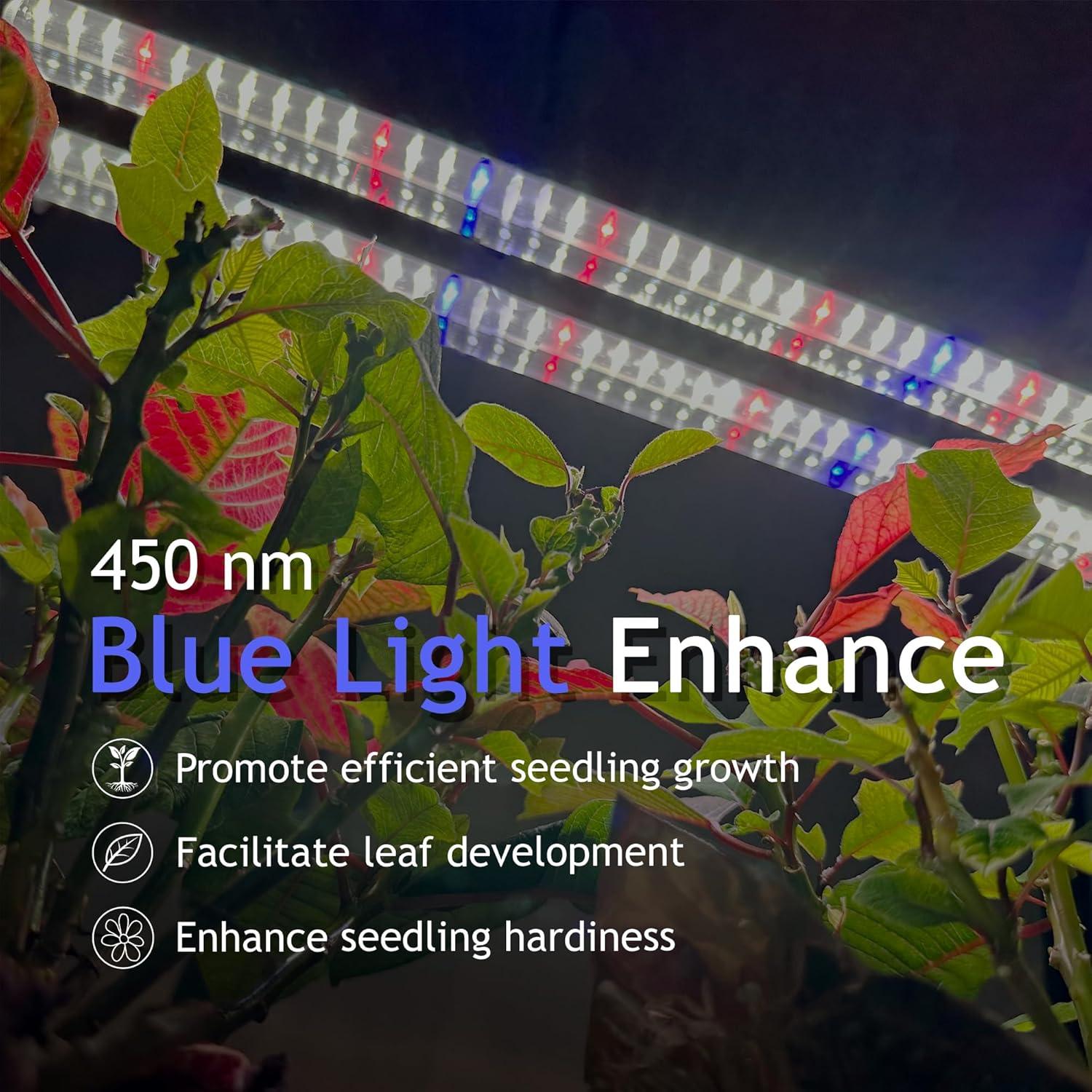 Luz de Cultivo LED BoostGro 61 cm Espectro Completo Negro