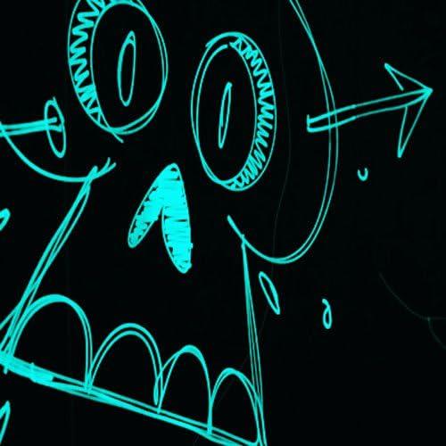 Pintura Acrílica Brillante Techno Glow Aqua 30 ml - Brilla en la Oscuridad