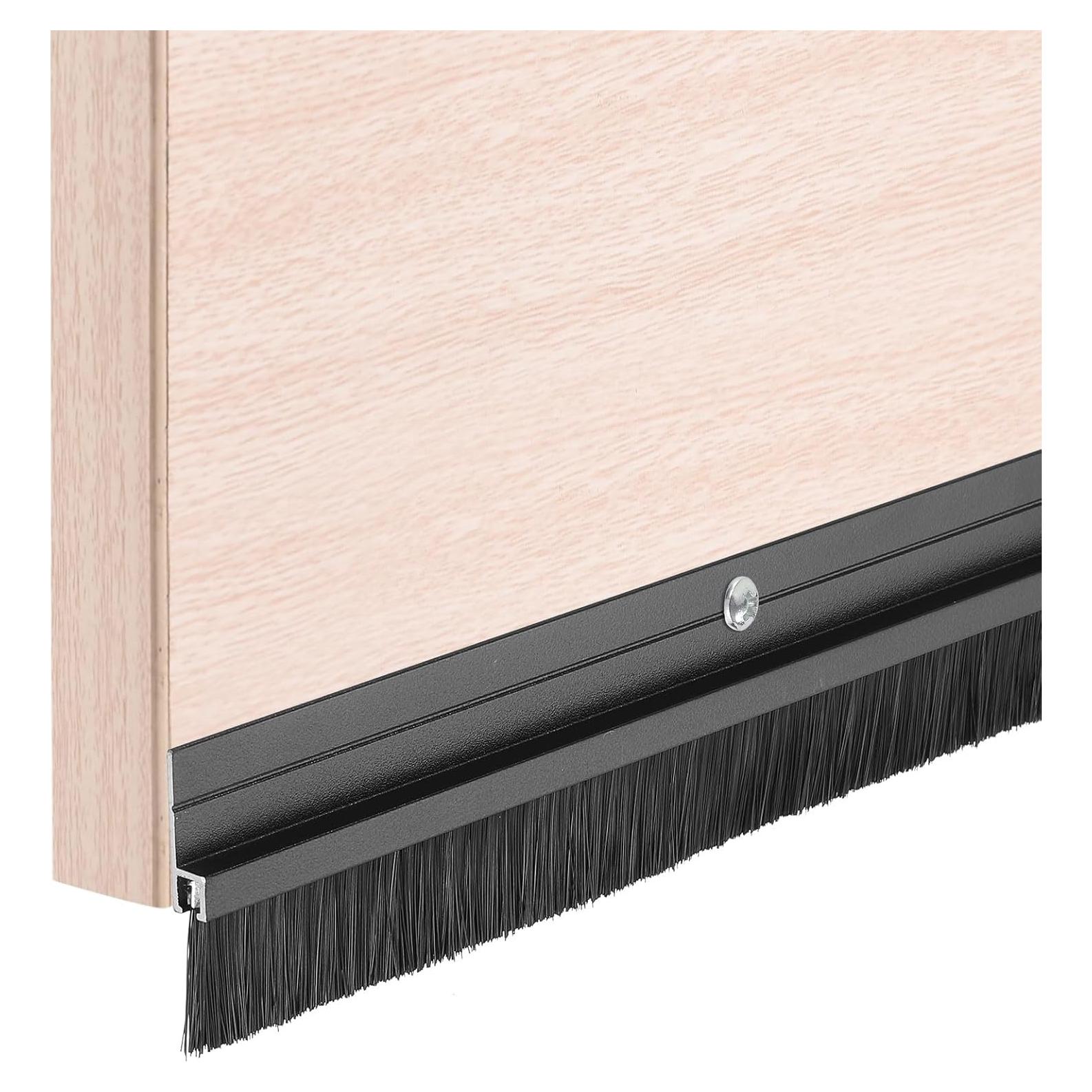 Tapón de Corrientes de Aire uxcell 100 cm Aluminio Negro