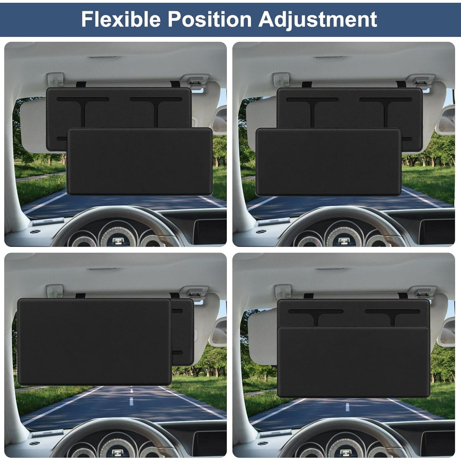 Extensor de Visera Solar NAZZO Negro para Coche Universal