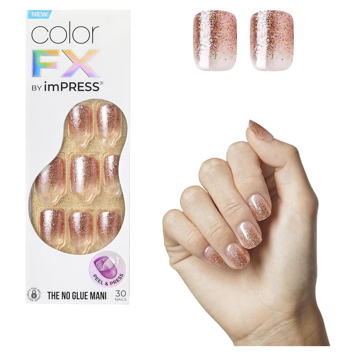 Uñas Postizas KISS imPRESS No Glue Mani 30 Uñas Cortas