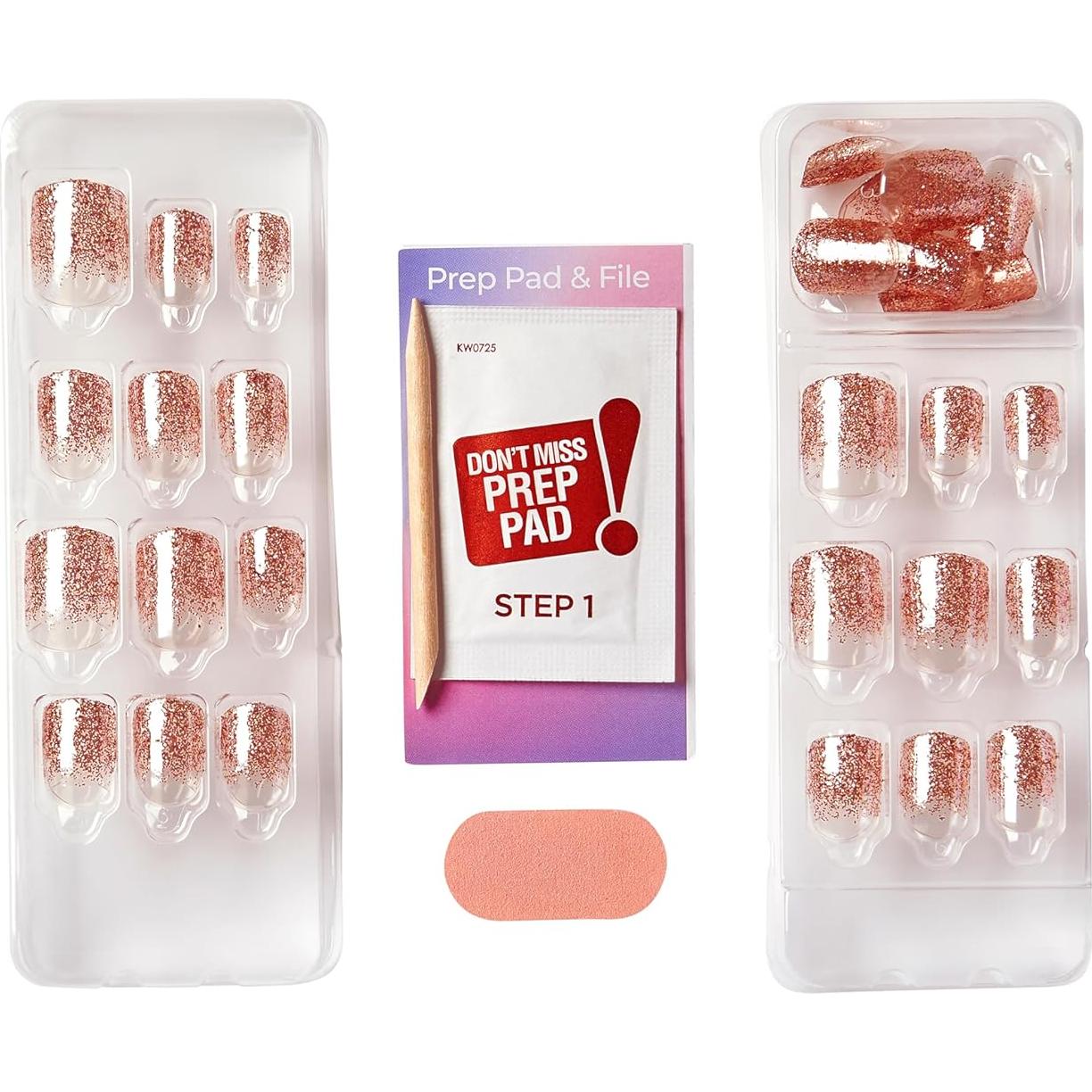 Uñas Postizas KISS imPRESS No Glue Mani 30 Uñas Cortas