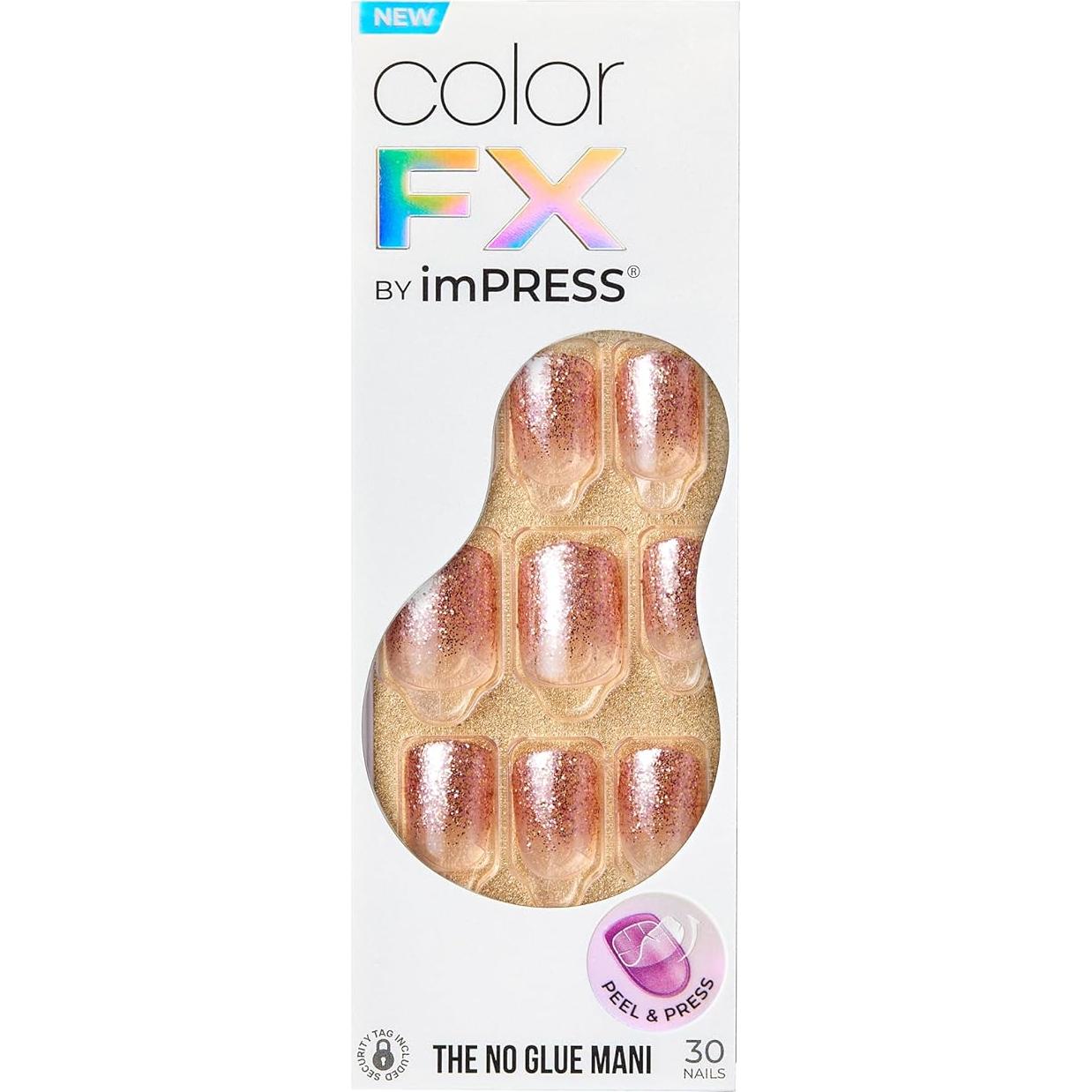 Uñas Postizas KISS imPRESS No Glue Mani 30 Uñas Cortas