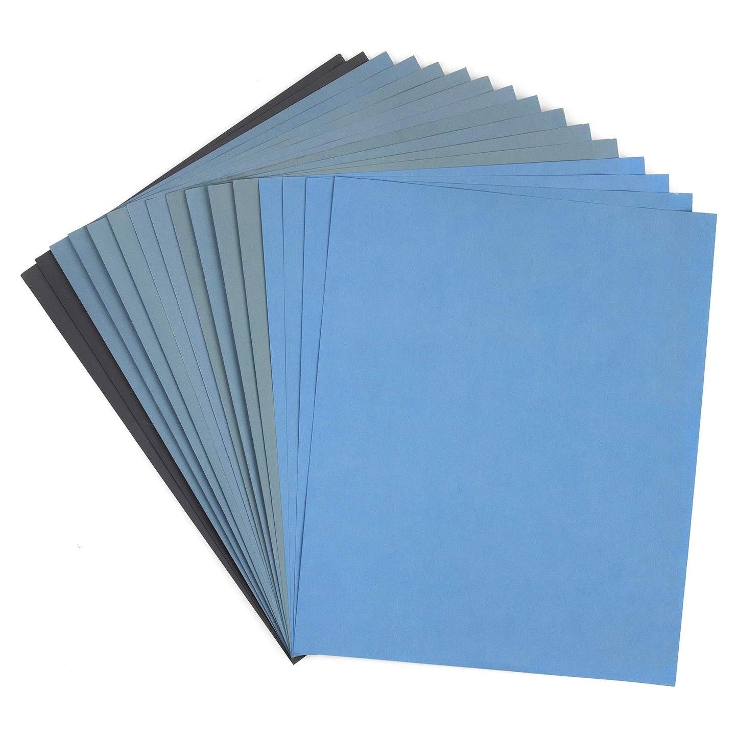 Papel de Lija 16 Hojas 22.86x27.94 cm Grano 2000-10000 ADVcer