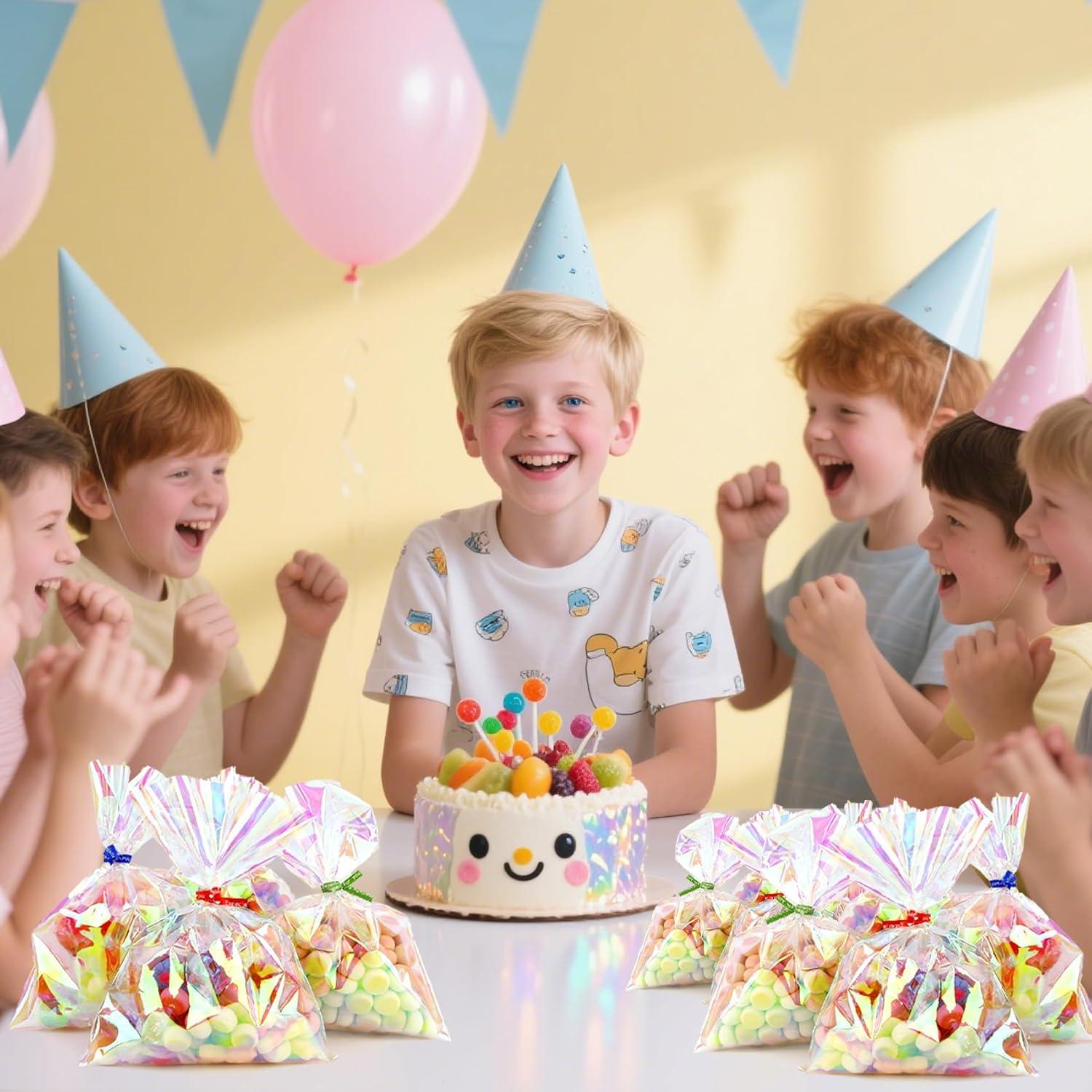 Bolsas de Celofán Iridiscentes Linsuminn 100 pcs 13x18 cm