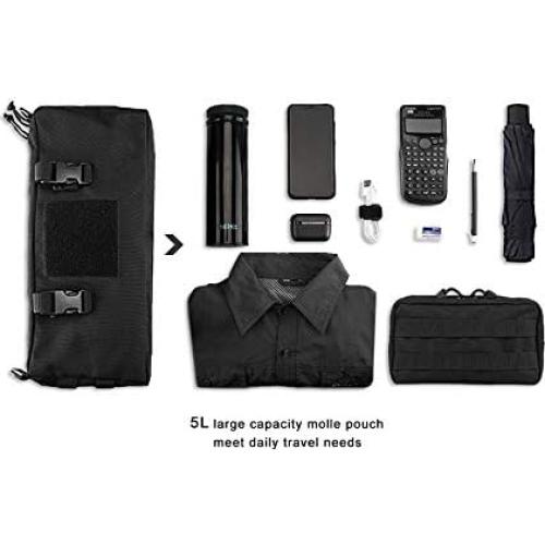 Bolsa Táctica Multiusos AMYIPO 35.5x10.2x15.2cm Negra