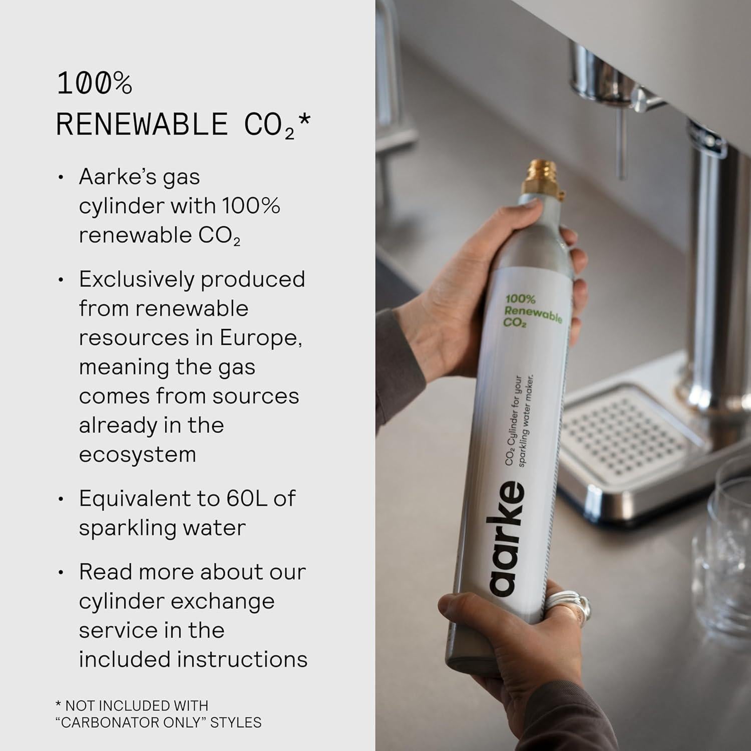 Aarke Carbonator III - Generador de Agua Espumosa 800ml Negro