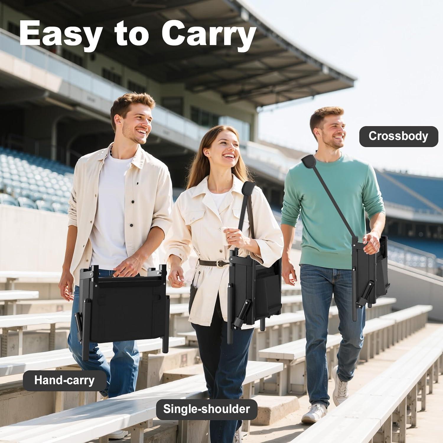 Asientos de Estadio HOPERAN Plegables con Respaldo y Cojín